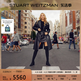 Stuart Weitzman/SW ZUZANNA 春季粗高跟圆头长筒过膝靴瘦瘦靴