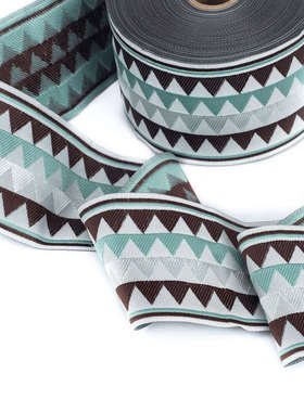 宽6cm/8cm窗帘提花布织带民族风刺绣花边DIY服装布艺拼接布条CC12