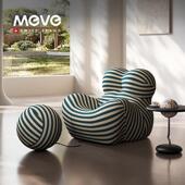 MEVE妈妈 怀抱沙发椅现代简约家用客厅阳台休闲轻奢懒人单人沙发