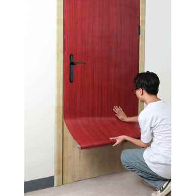 门贴纸木门翻新自粘壁纸整张包边框旧门桌面木纹家具翻新贴纸加厚