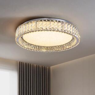 水晶吸顶灯客厅灯长方形现代简约led餐厅灯轻奢大气房间卧室灯具