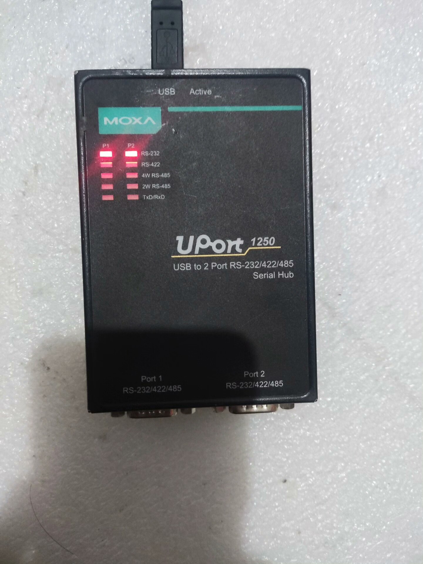 台湾MOXA Uport 1250 USB转2口RS232/