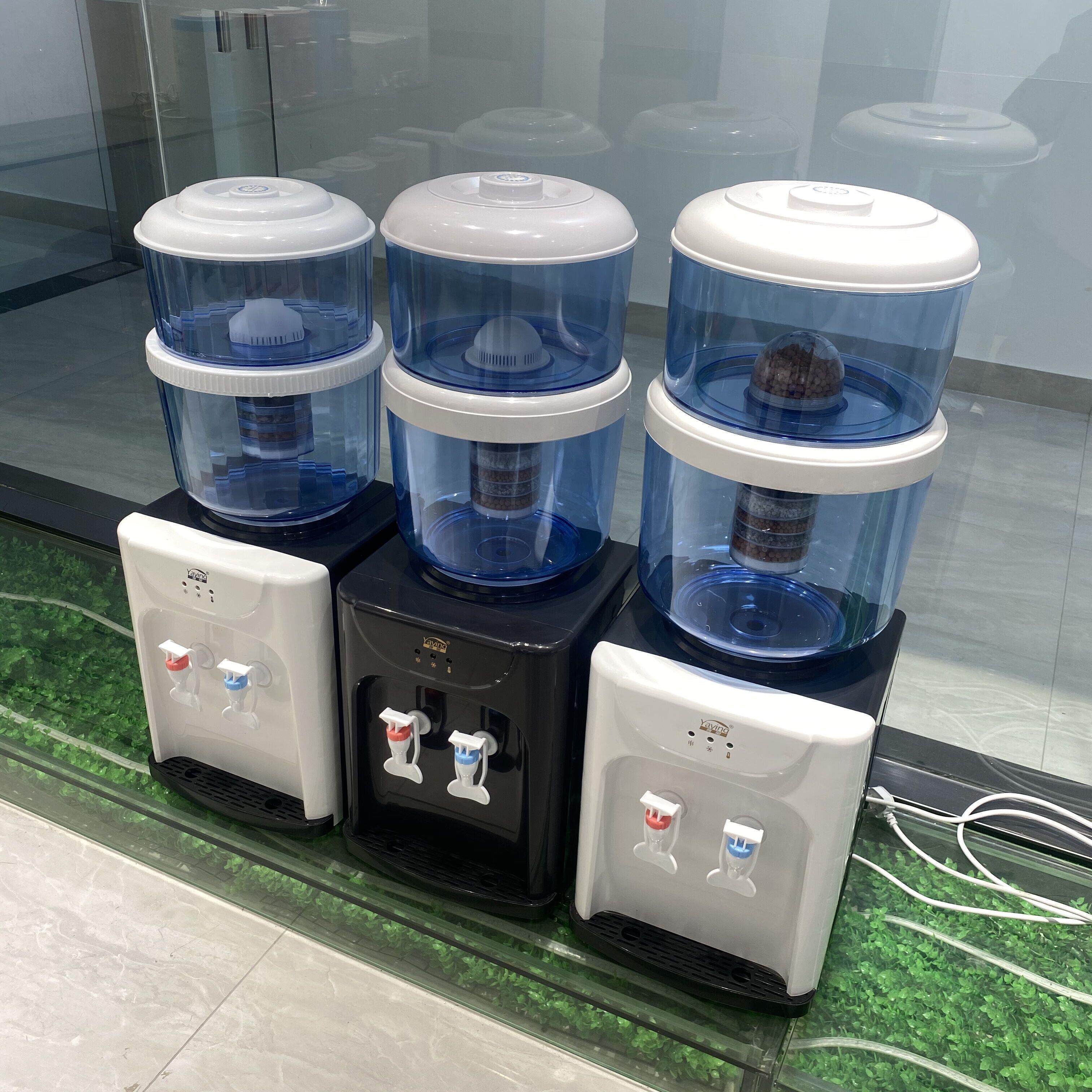 过滤桶净水家用过滤来水配台式自桶无门一饮水机制冷制热冰021温