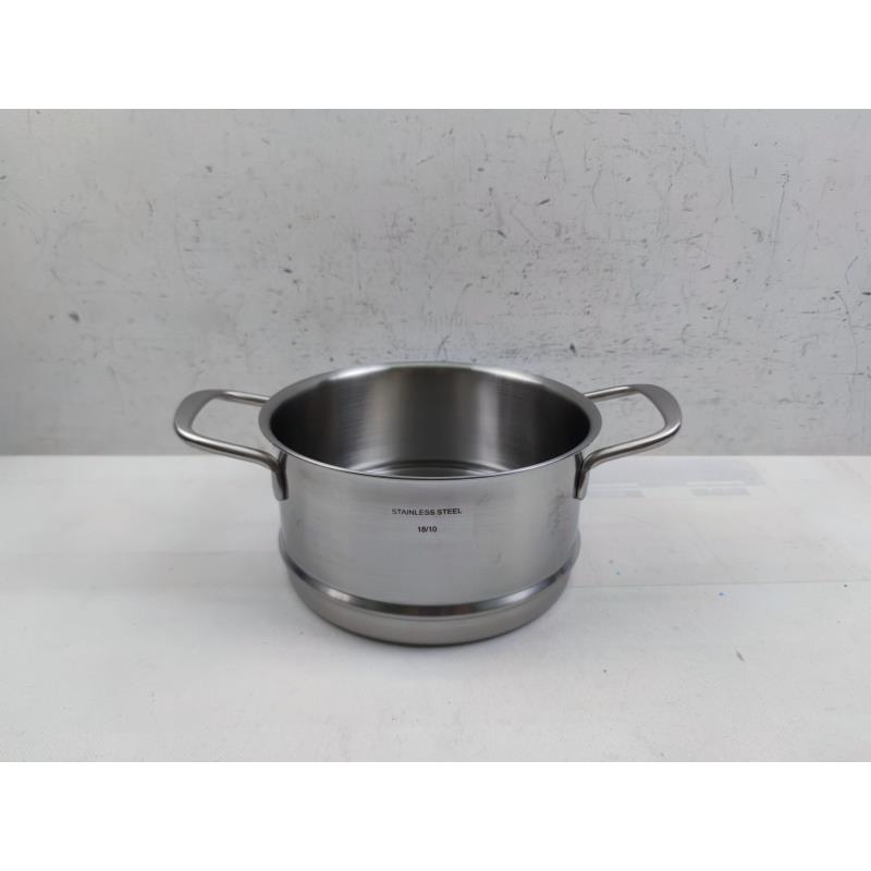 好用出口单加深18-10不锈钢蒸笼蒸格蒸架蒸篦带把手18CM