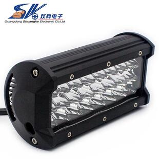 顶灯 led照明检修灯 越野车改装 24LED72W三目三排工作灯