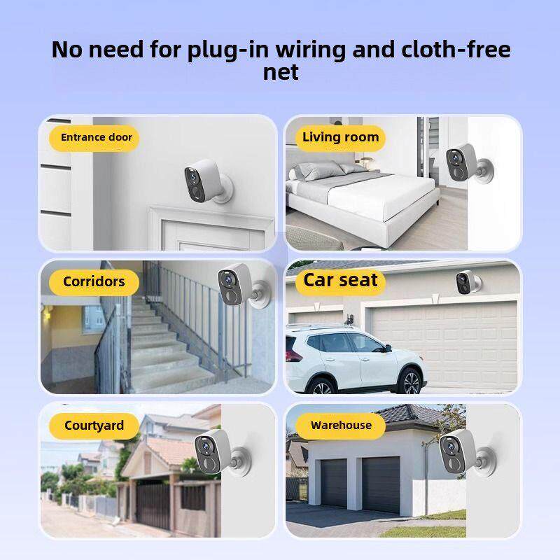 海威曼家用监控摄像头室外防水防雨高清夜视无需网络手机远程连接