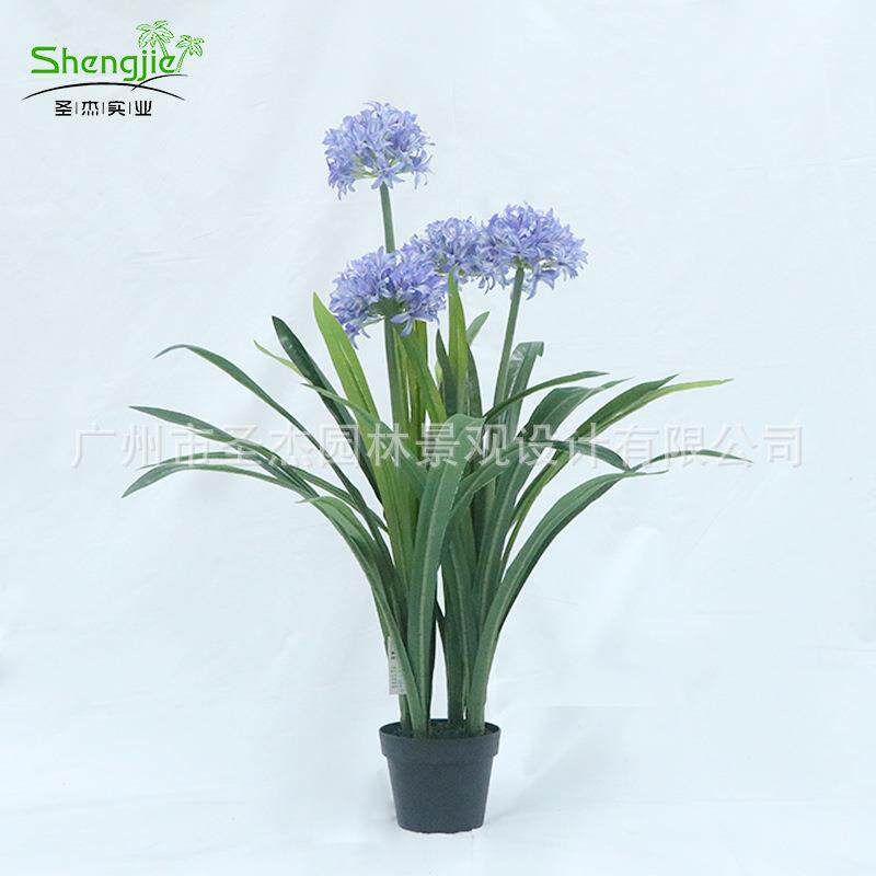 仿真洋水仙盆栽人造仿真花中式造景装饰室内假水仙花植物盆景摆件
