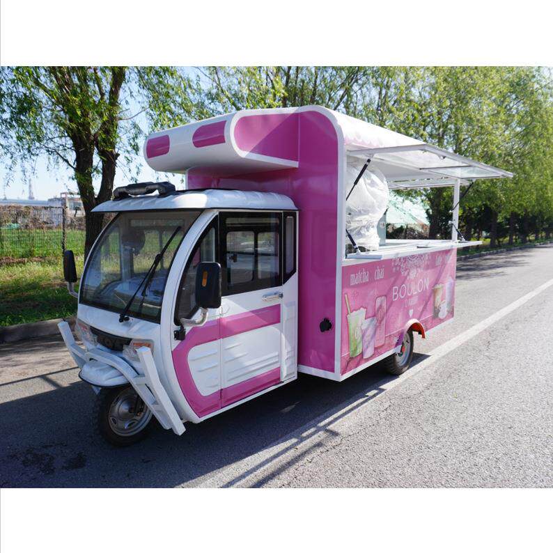 早餐车多功能电动三轮小吃车移动烧烤推车摆摊夜市炸串美食车房车