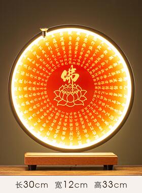 正品陶瓷释佛迦摩尼佛装大日如来客像厅创意玄关禅意饰画心经灯圈