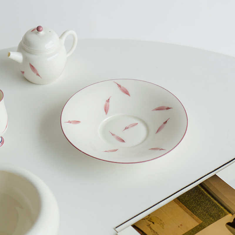 纯手绘玉兰花瓣壶承干泡台家用养壶垫盖碗茶壶托功夫茶具茶承茶垫,餐饮具,茶具礼盒,淘宝优惠券,粉丝福利购,淘宝优惠卷