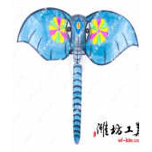 筝纯手工类绘制陈风风筝大象放飞大象 美风筝自由潍坊风筝
