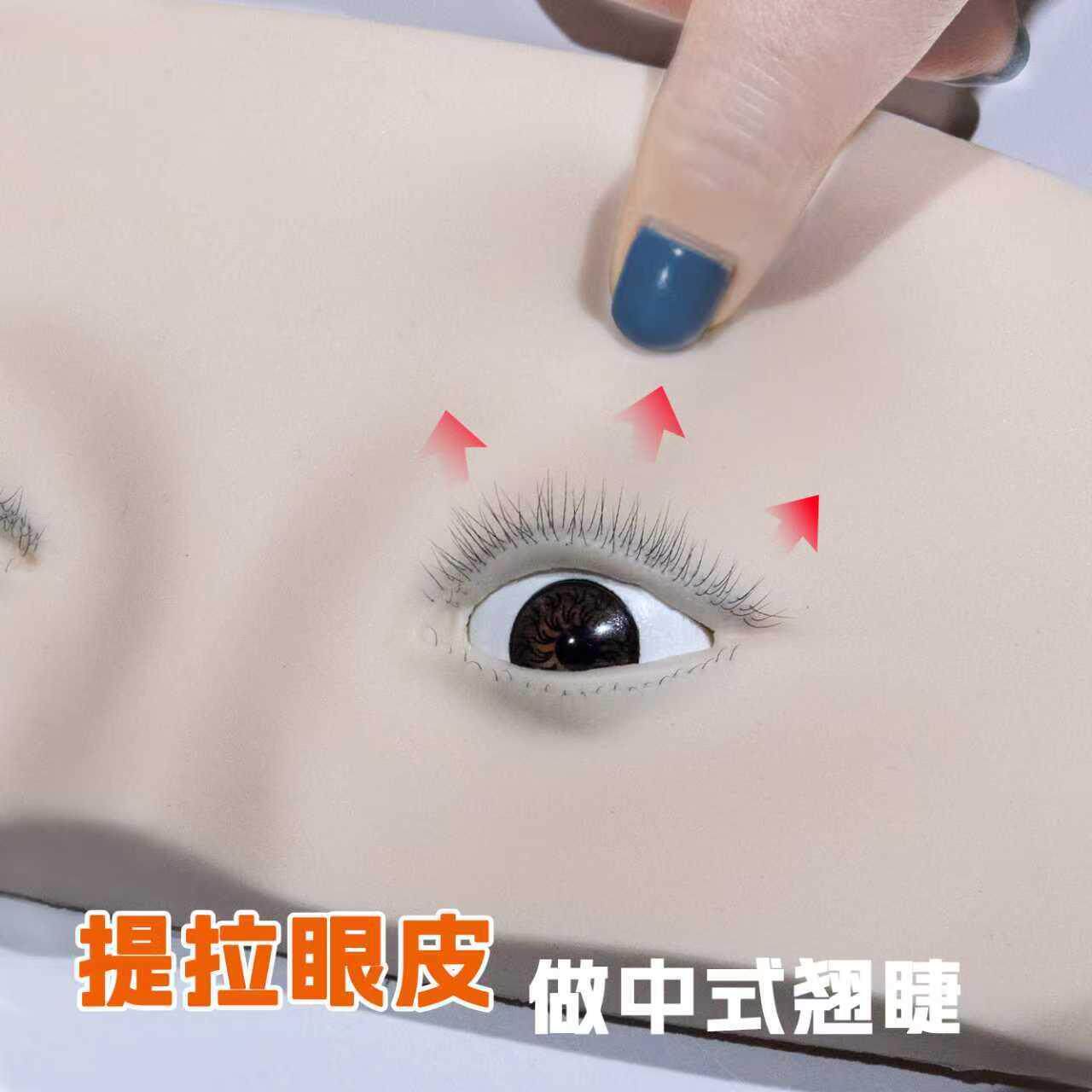 嫁接睫毛头模美睫练习假人头新手美睫师睫毛练习眼皮可提拉头模