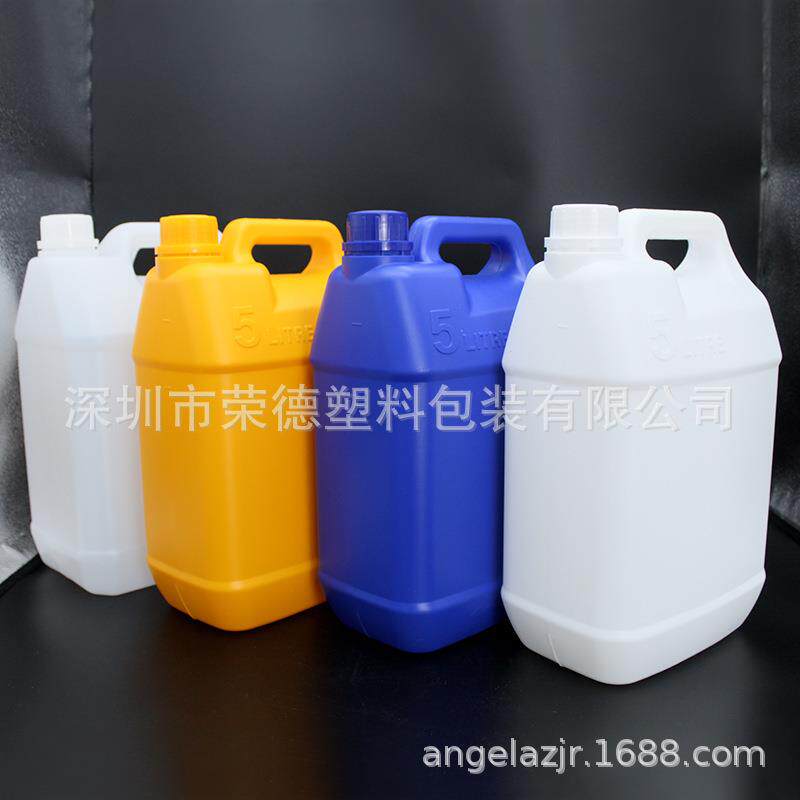 5L塑料桶5公斤胶水瓶升公斤食级塑料方桶酒桶油壶方桶密封酒精桶