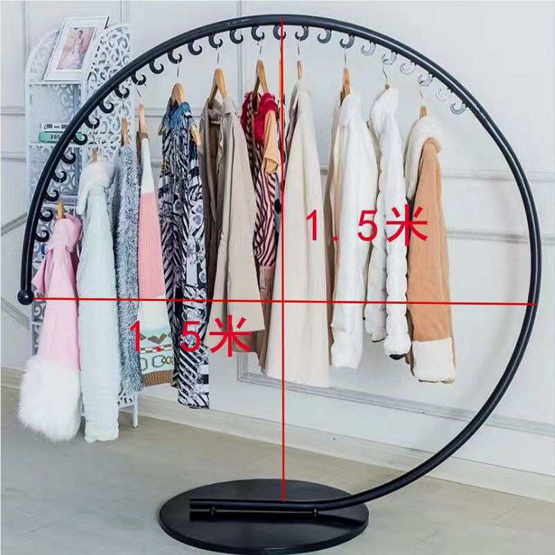 服装店展示架衣架家用落地立式挂衣架卧室晾衣架子摆摊货架陈列架