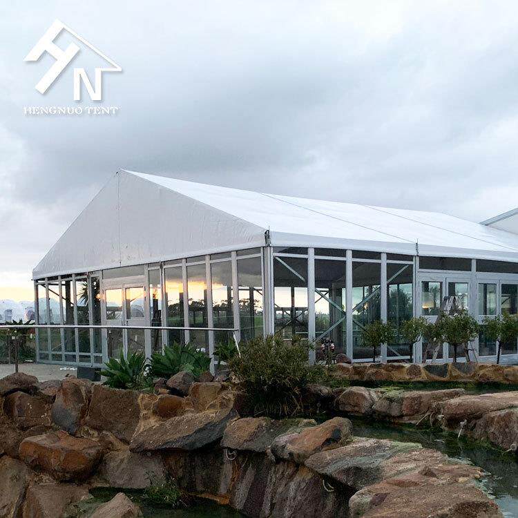 厂家PVC透明帐篷铝合金篷房大型户外婚庆大棚餐厅玻璃墙阳光房