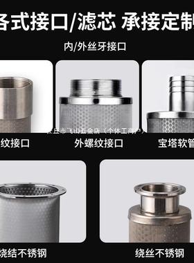 不锈塔钢宝过滤网IMW罩滤油头内接丝4分6分外1寸水管滤隔网水泵网