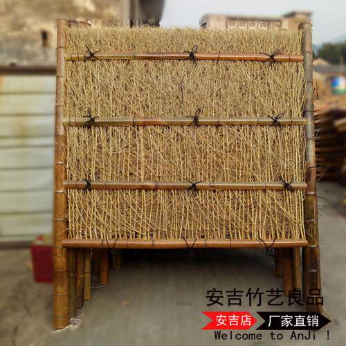 庭院护栏竹篱笆竹栅栏竹子围栏别墅户外花园竹枝装饰隔断定制