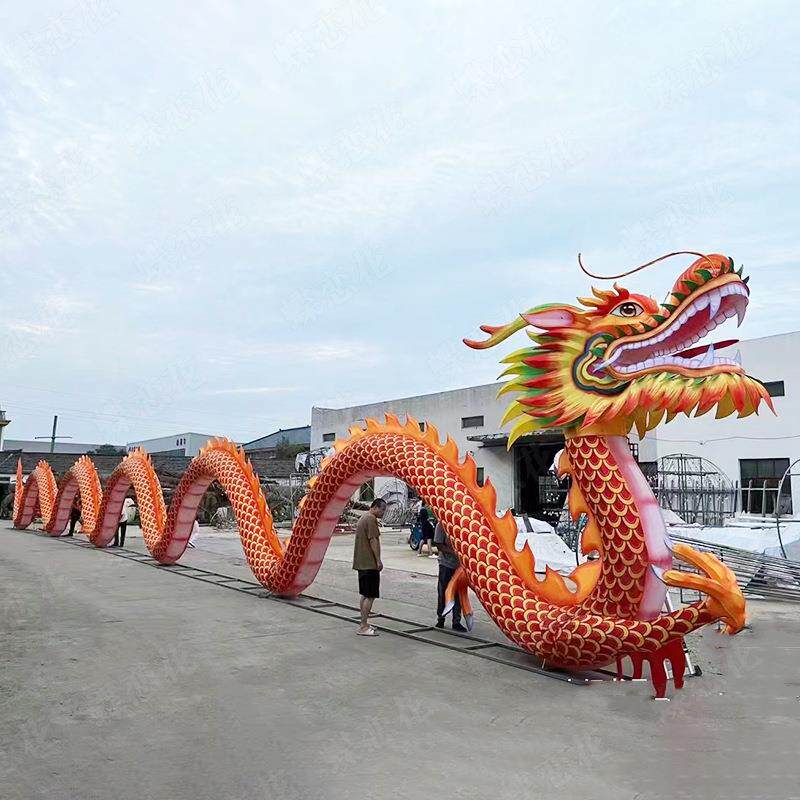 中国龙头花灯 2024龙年景观灯组户外摆件 景区不夜城文旅亮化龙灯