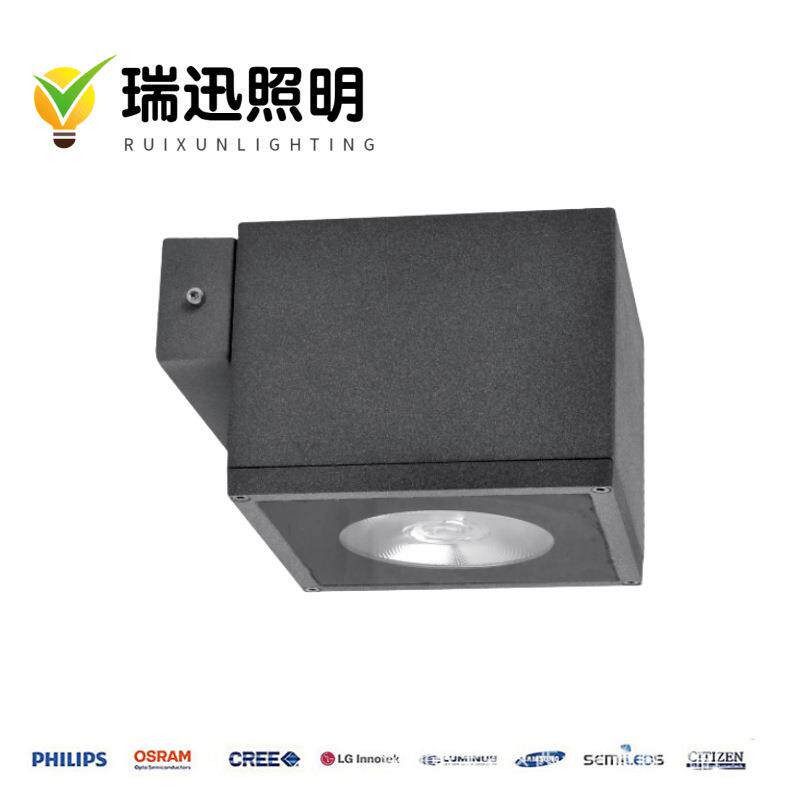 厂家直销15W24W40W户外防水LED方形COB壁灯 单头单向外墙壁投射灯