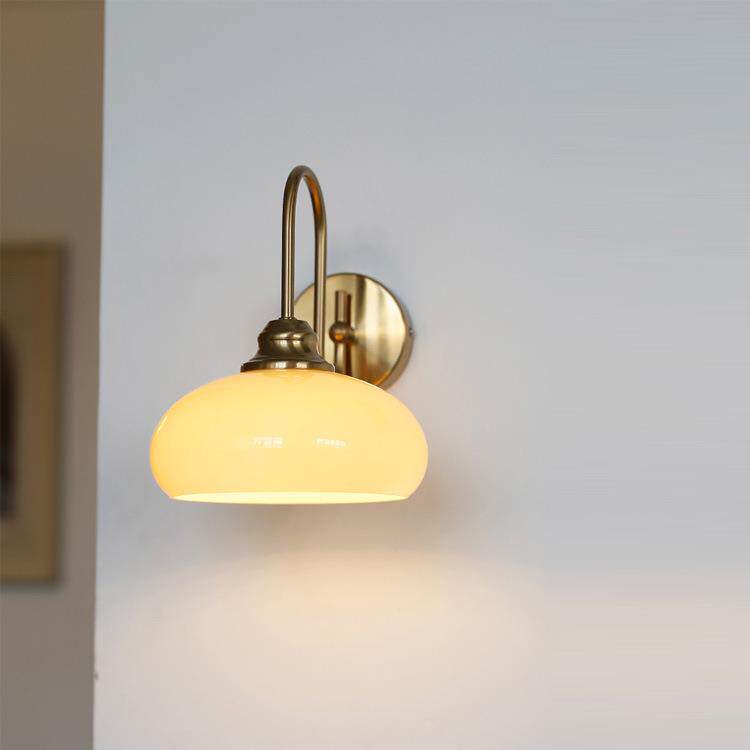 中古包豪斯壁灯法式奶油风温馨浪漫极简走廊客厅卧室床头LED壁灯