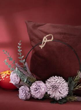 奥萝拉茶玫墙挂环设计婚庆手捧花束墙饰墙挂仿真花跨境CF01026