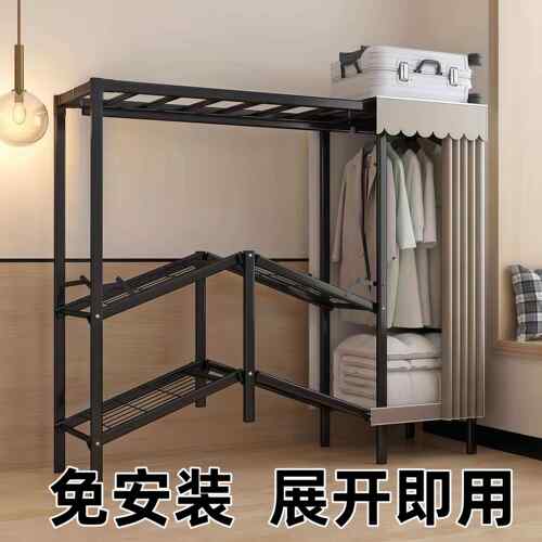 衣柜一体式免安装折叠布衣柜家用卧室简易衣橱结实耐用出租房2025