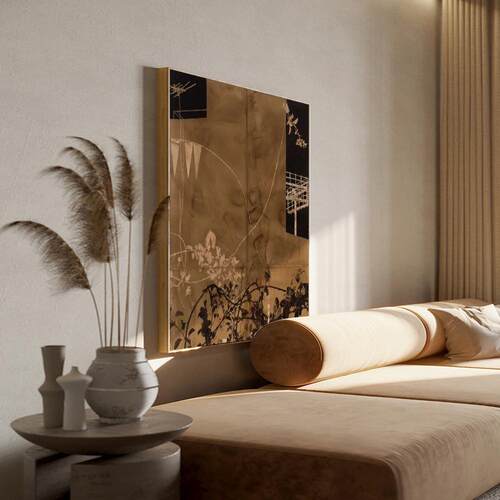 《海市蜃楼》法式中古风客厅沙发背景墙装饰画小众艺术玄关柜挂画