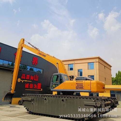 山重工厂直供水上挖掘机水陆两用全新船挖水挖效率高油耗低