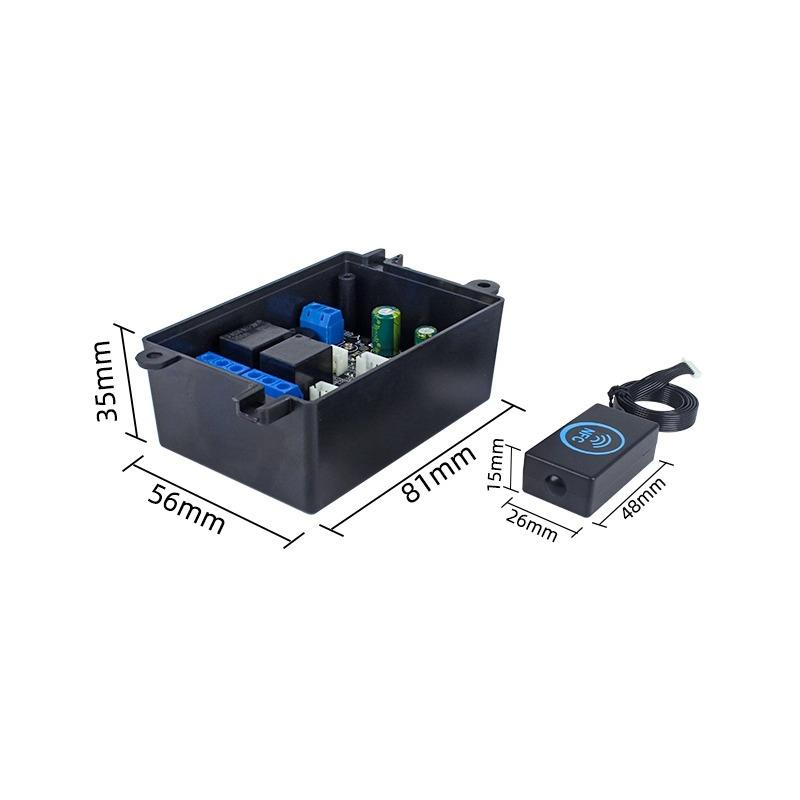 双路继电器模块控制板支持手机NFC/IC卡/指纹解锁/多种模式可调