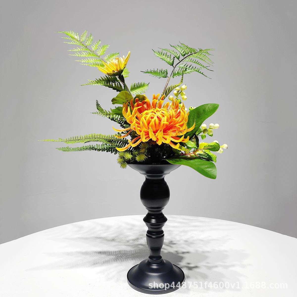 新中式仿真花艺客厅桌面绿植假花盆景样板房茶几客厅餐桌装饰摆件