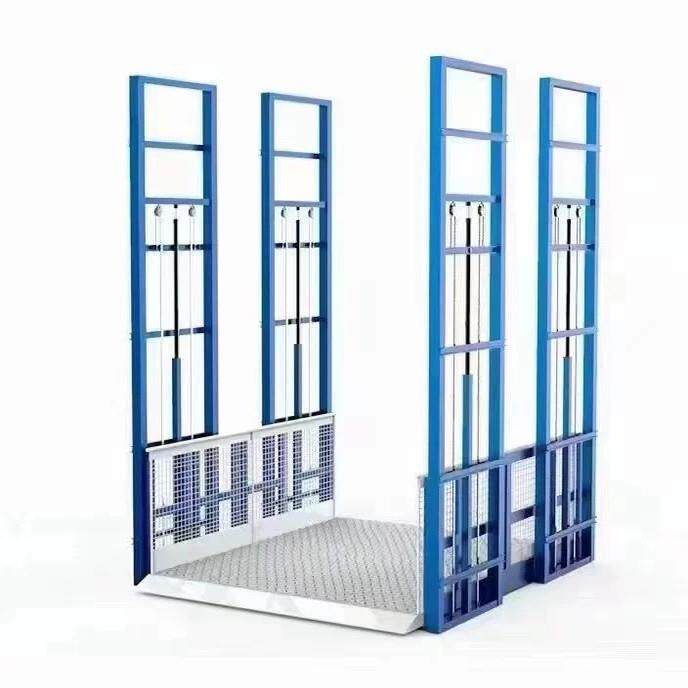 厂房小型电动液压升降货梯导轨式简易提升机仓库家用升降电梯平台