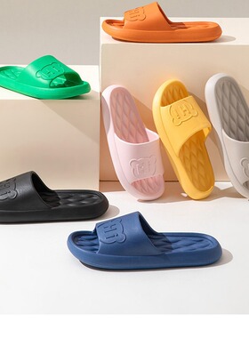 新款拖鞋女夏季室内家居情侣防滑静音厚底家用浴室洗澡凉拖鞋男