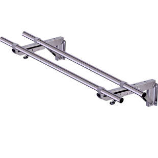 9WOR阳台侧装 固定三角晾衣杆不锈钢窗户室外晒衣杆支架外墙单双