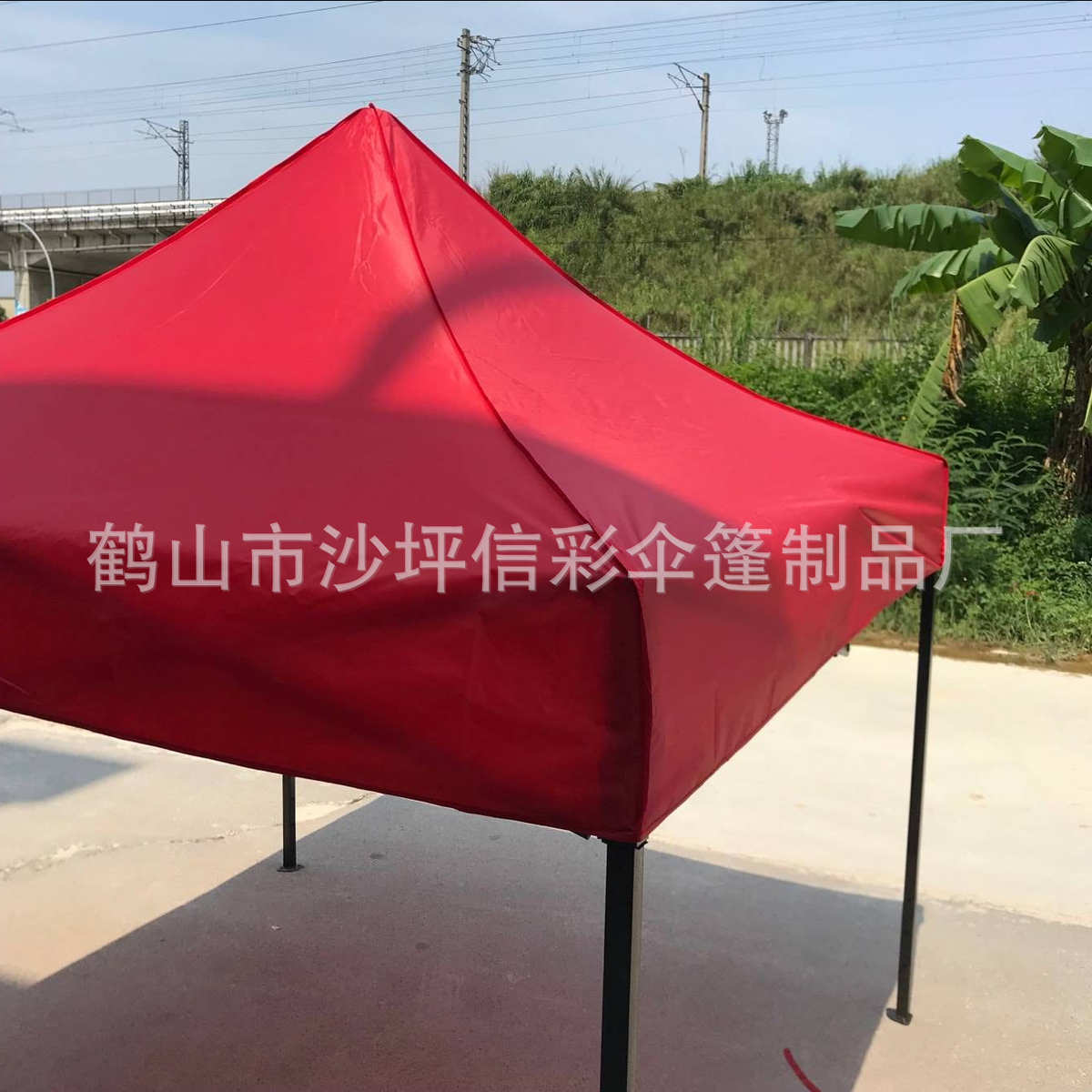 2*2 户外广告帐篷批发 加厚防晒遮阳摆地摊折叠黑金刚四角大伞