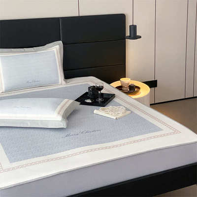 冰凉席三件套丝软席笠水洗家用新款夏天款空调防滑可床子折叠