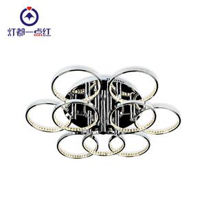 环形晶吸顶灯80cm形客厅灯水灯都一晶点红环形水圆客厅灯114订制