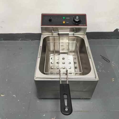 跨境台式不锈钢油炸锅西厨炸薯条机炸鸡恒温炸大容量炸串锅6L