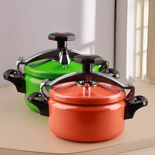 迷你小压力锅压盖式高压锅炫彩防爆压力锅1-3人高压锅通用炉电磁