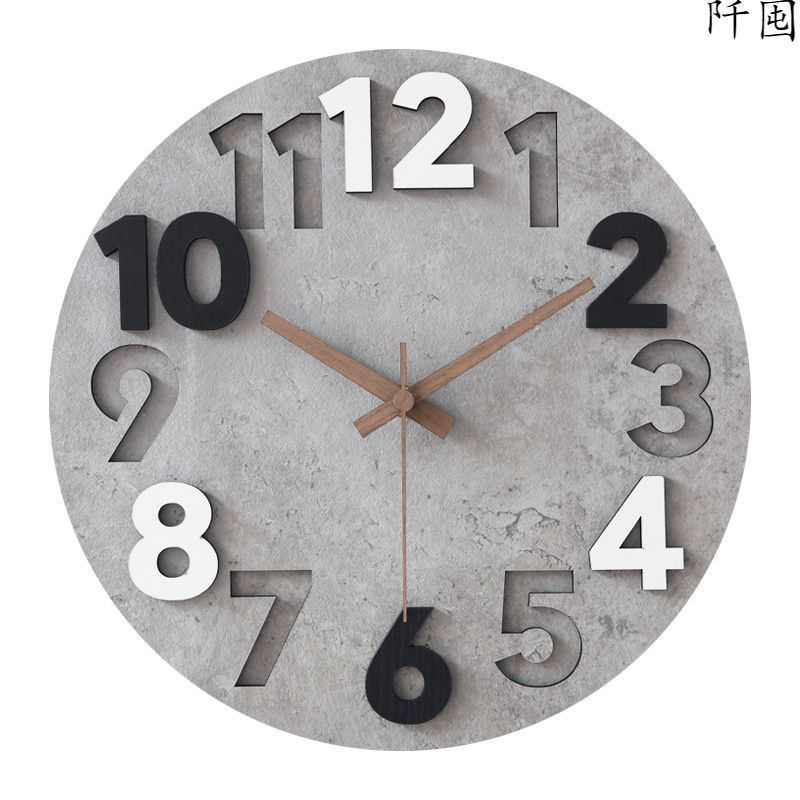 简约现代家用钟表墙上艺术静音大气轻奢挂钟客厅时尚挂表创意时钟