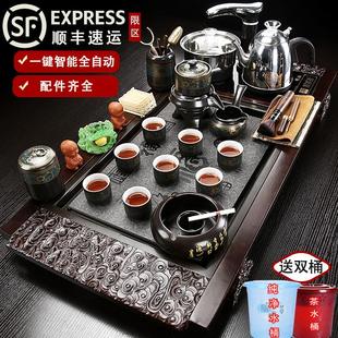 家用客厅全自动上水一体功夫泡茶台简 86M0整套茶盘茶具套装