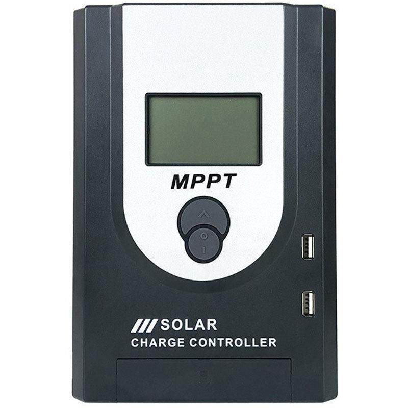 mppt太阳能控制器12V24V自动识别光伏电池板充电器 锂电铅