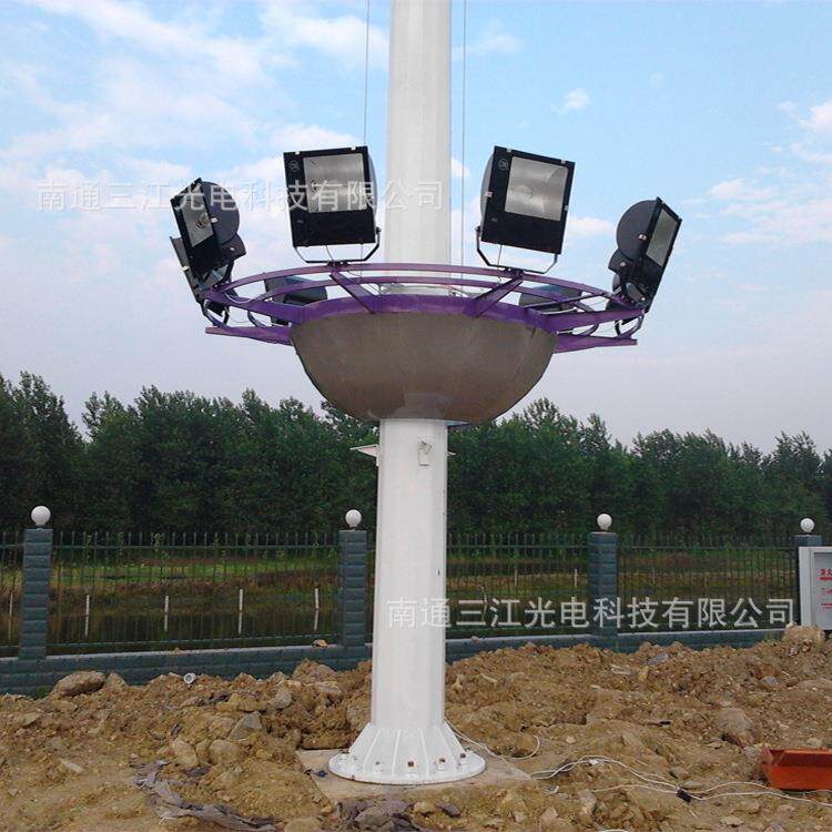 15米高杆灯江苏南通生产厂家，包安装，LED投光灯，LED塔吊灯路灯