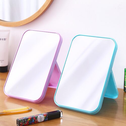 One-sided vanity mirror, portable small mirror, desktop tabl