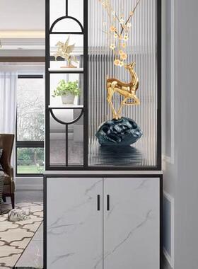 轻奢客柜厅艺术画屏风隔断一10087219体简约现代流行属饰架入户门