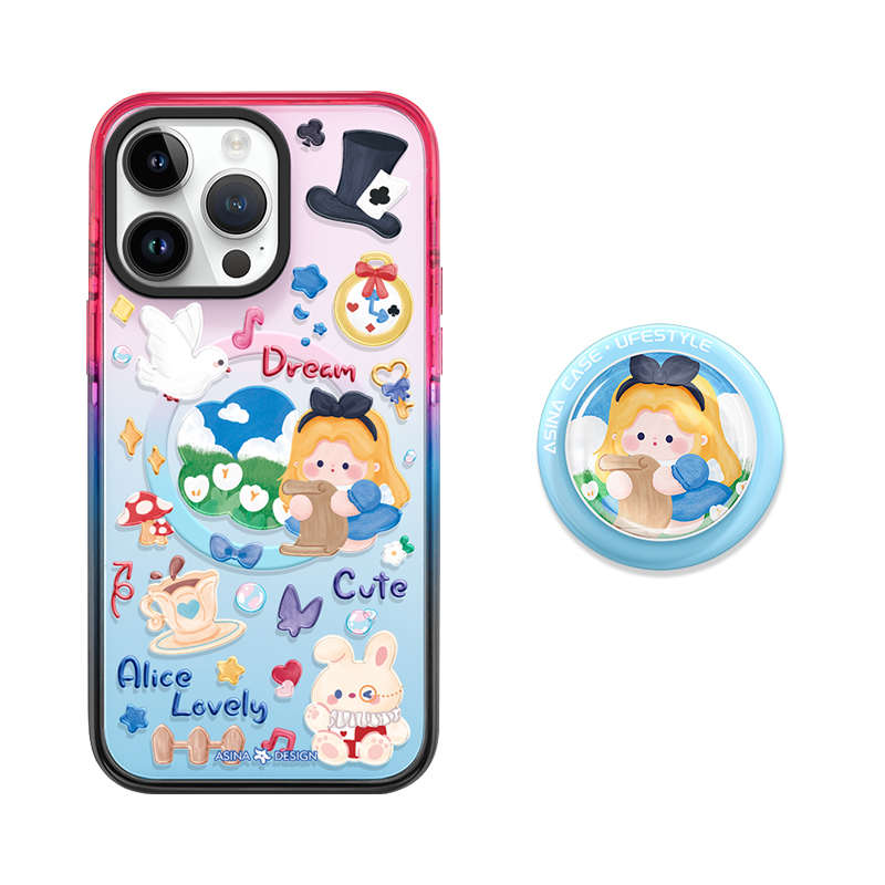网苹果感吸保护套支架iphone14pro包ip13pro梦境带手新款高级机壳