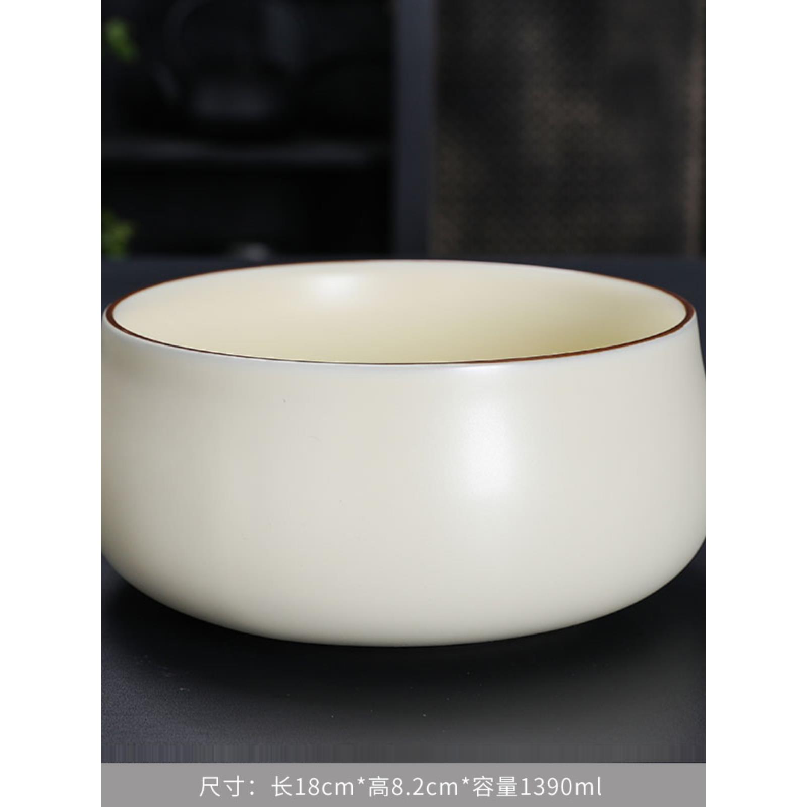 陶瓷汝窑家用茶缸功夫茶具茶道笔洗蓝大茶洗杯烟灰缸水碗