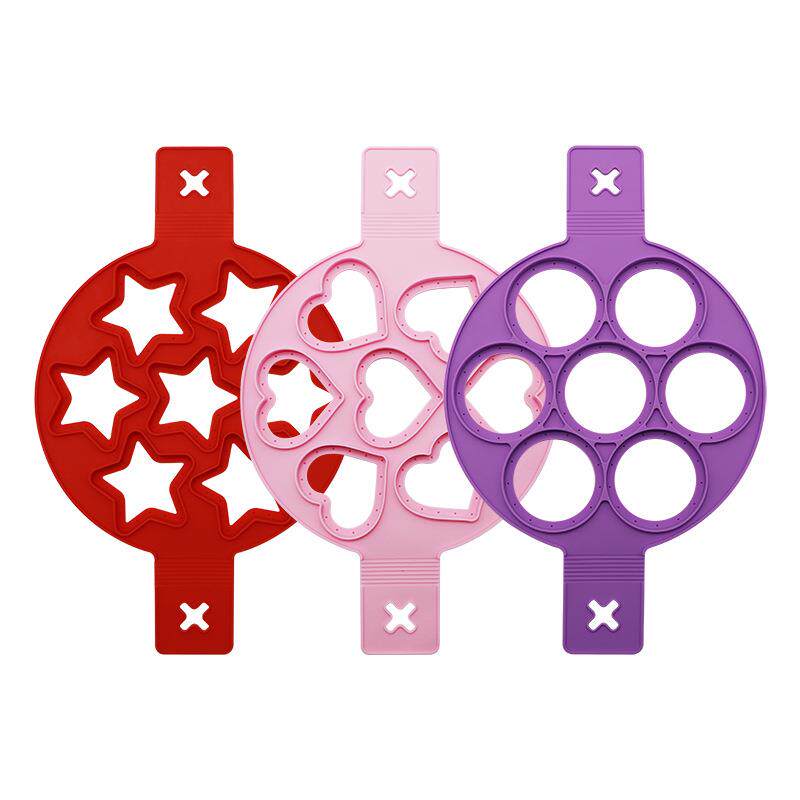 现货七孔烘焙用硅胶蛋糕模 厨房鸡蛋用煎蛋器 多造型煎饼烘焙用具