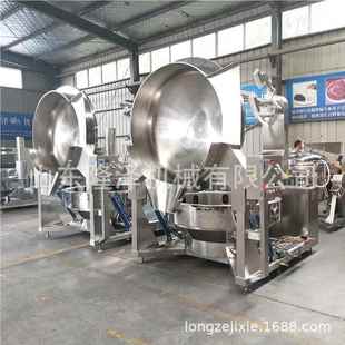 大型搅节多头炒料设备 能静音自动多头拌炒料机
