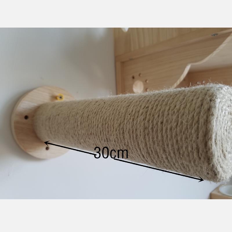 高档物万一宠实木墙壁挂式台猫窝猫抓柱猫跳猫爬猫架猫碗猫床带漆