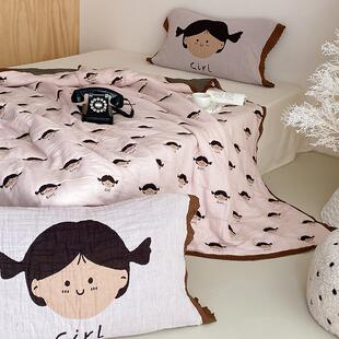 十层纱布泡芙被纯棉纱布冬被子全棉纱布大豆被单双人成人春秋被子